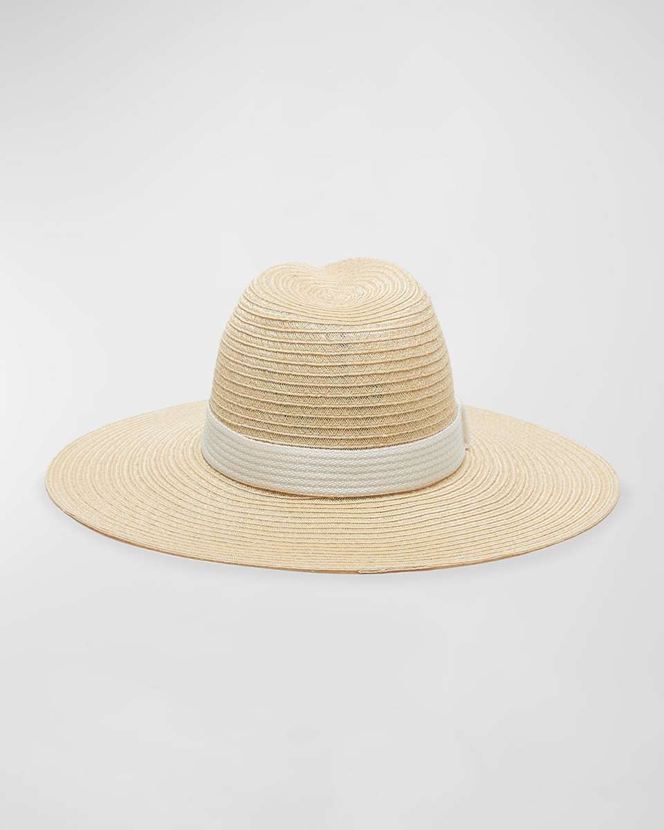 Emmanuelle Hemp Wide-Brim Fedora